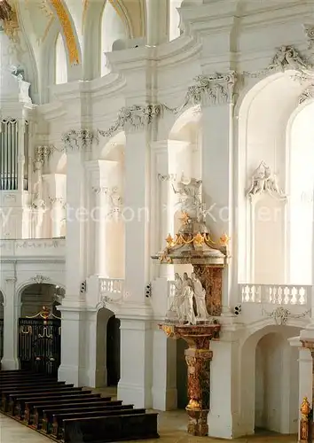 AK / Ansichtskarte Neresheim Abteikirche innen Kat. Neresheim