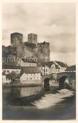 AK / Ansichtskarte Runkel Lahn Lahn Wehr Bruecke Burg Kat. Runkel