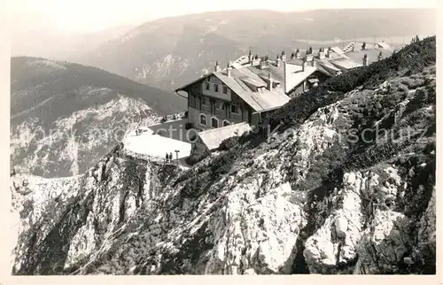 AK / Ansichtskarte Puchberg Schneeberg Berghotel Hochschneeberg Zahnradbahn Alpenpanorama Kat. Puchberg am Schneeberg