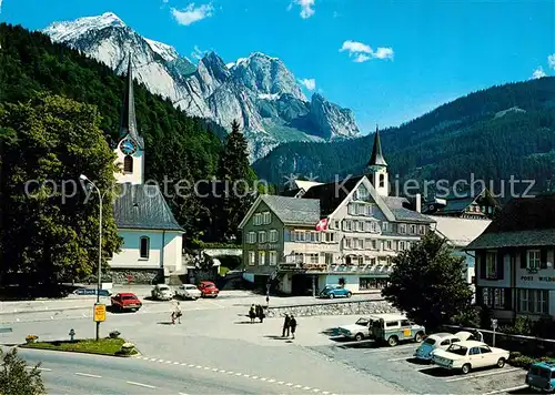 AK / Ansichtskarte Wildhaus SG Postplatz Schafberg  Kat. Wildhaus Lisighaus