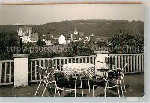 AK / Ansichtskarte Manderscheid Eifel Haus Biedlingmaier Terrasse Kat. Manderscheid