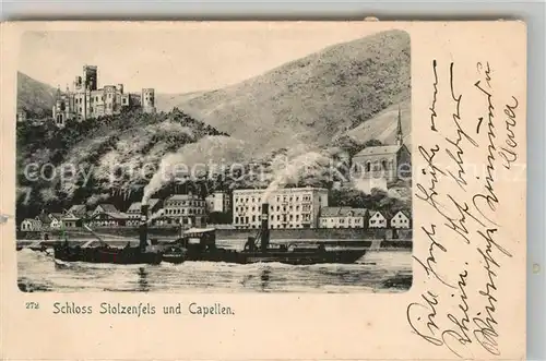 AK / Ansichtskarte Koblenz Rhein Schloss Stolzenfels Capellen Kat. Koblenz