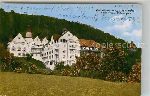 AK / Ansichtskarte Blankenburg Bad Sanatorium Schwarzeck Kat. Bad Blankenburg