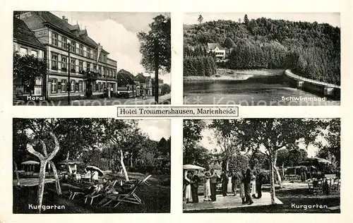 AK / Ansichtskarte Marienheide Hotel Trommershausen Kurgarten Schwimmbad Kat. Marienheide