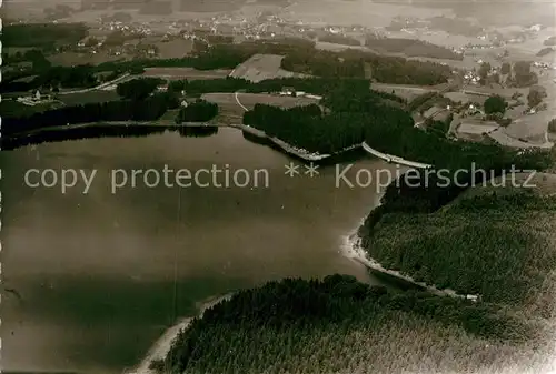 AK / Ansichtskarte Marienheide Fliegeraufnahme Brucher Talsperre Kat. Marienheide