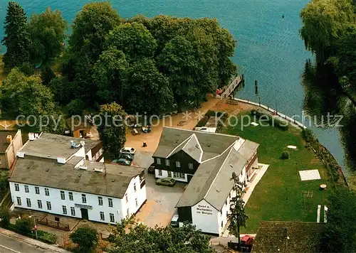 AK / Ansichtskarte Gruenheide Mark Hotel Am Peetzsee Fliegeraufnahme Kat. Gruenheide Mark