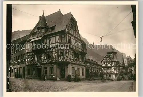 AK / Ansichtskarte Bacharach Rhein Fachwerkhaus Hotel Restaurant Altkoelnischer Saal Kat. Bacharach