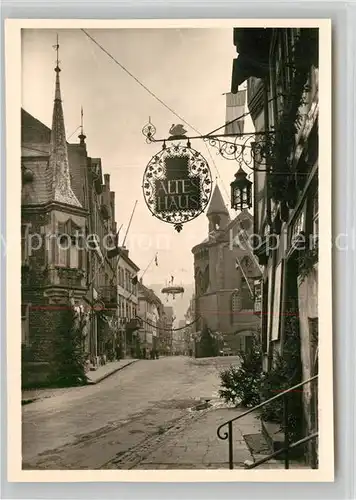 AK / Ansichtskarte Bacharach Rhein Altes Haus Kat. Bacharach