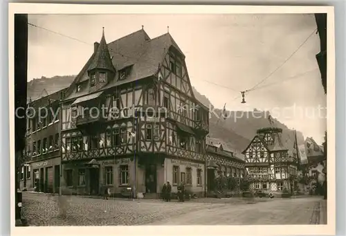 AK / Ansichtskarte Bacharach Rhein Hotel Restaurant Altkoelnischer Saal Kat. Bacharach