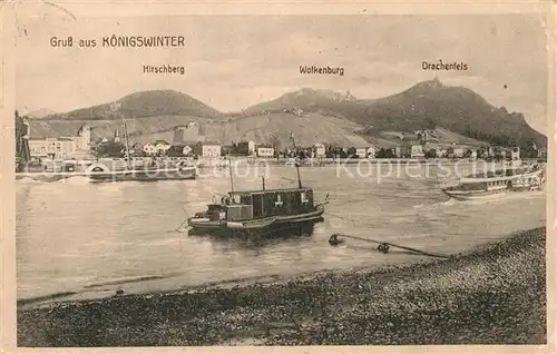 AK / Ansichtskarte Koenigswinter Hirschberg Wolkenburg Drachenels Kat. Koenigswinter