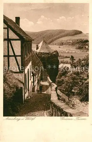 AK / Ansichtskarte Arnsberg Westfalen Gruener Turm Kat. Arnsberg