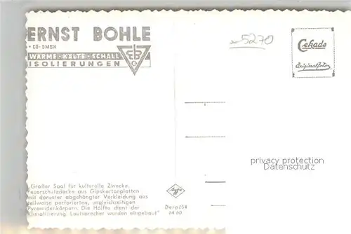 AK / Ansichtskarte Gummersbach Ernst Bohle Grosser Saal Kat. Gummersbach