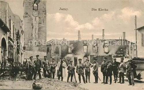 AK / Ansichtskarte Jarny Kirche Ruine Militaer  Kat. Jarny