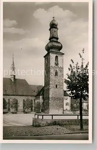 AK / Ansichtskarte Bad Bergzabern Glockenturm der Ev Kirche Kat. Bad Bergzabern