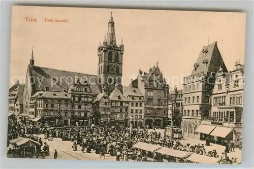 AK / Ansichtskarte Trier Hauptmarkt Kat. Trier