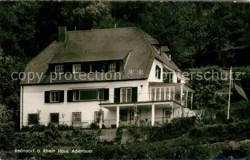 AK / Ansichtskarte Rhoendorf Haus Adenauer Kat. Bad Honnef