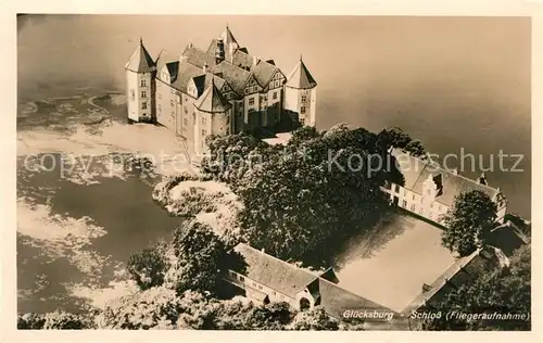 AK / Ansichtskarte Gluecksburg Ostseebad Wasserschloss Fliegeraufnahme Kat. Gluecksburg (Ostsee)