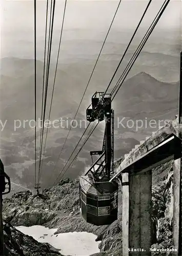 AK / Ansichtskarte Seilbahn Saentis  Kat. Bahnen