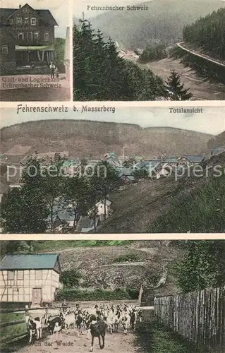 AK / Ansichtskarte Masserberg Fehrenschweiz Gast  Loglerhaus Fehtenbacher Schweiz  Kat. Masserberg