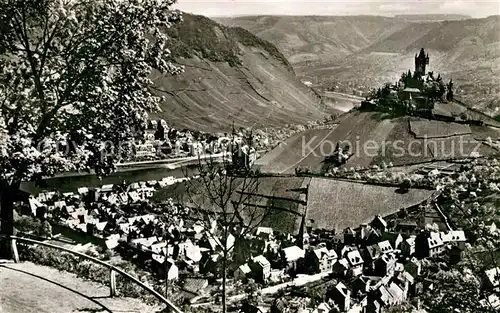 AK / Ansichtskarte Cochem Mosel Teilansicht Burgruine Kat. Cochem