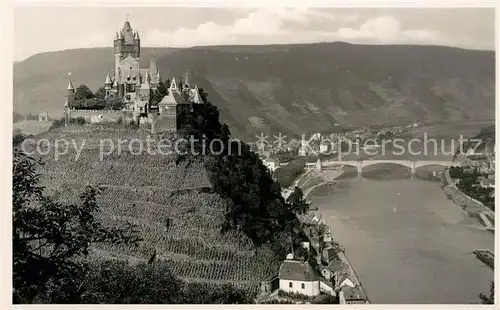 AK / Ansichtskarte Cochem Mosel Burg Moselbruecke  Kat. Cochem