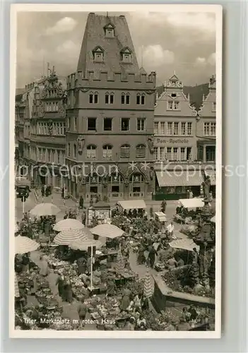 AK / Ansichtskarte Trier Marktplatz Rotes Haus Kat. Trier