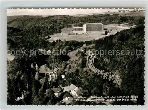 AK / Ansichtskarte Manderscheid Eifel Fliegeraufnahme Eifelsanatorium Kat. Manderscheid