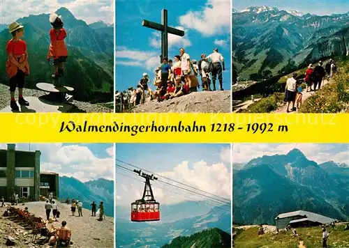 AK / Ansichtskarte Seilbahn Walmendingerhorn Kleinwalsertal  Kat. Bahnen