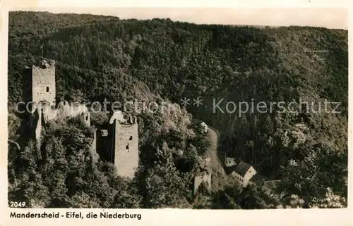 AK / Ansichtskarte Manderscheid Eifel Niederburg Kat. Manderscheid