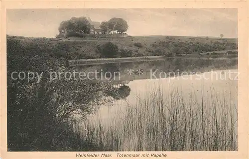 AK / Ansichtskarte Manderscheid Eifel Totenmaar mit Kapelle Kat. Manderscheid