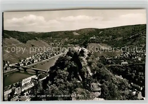 AK / Ansichtskarte Cochem Mosel Mosel Pinnenkreuz Burg Kat. Cochem