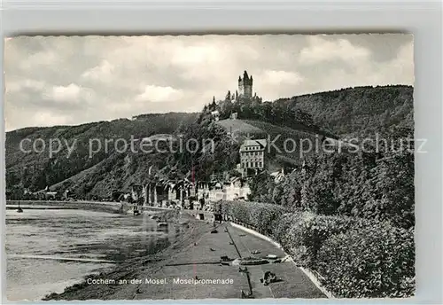 AK / Ansichtskarte Cochem Mosel Moselpromenade Burg Kat. Cochem