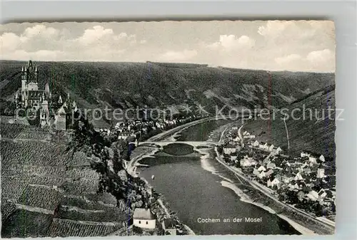 AK / Ansichtskarte Cochem Mosel Panorama Burg Mosel Bruecke Kat. Cochem