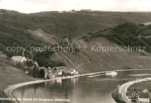 AK / Ansichtskarte Beilstein Mosel mit Ruine Metternich Kat. Beilstein