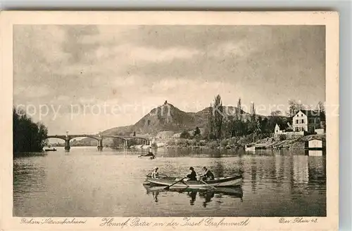 AK / Ansichtskarte Honnef Bad Insel Grafenwerth Rhein Richardz Naturaufnahmen Kat. Bad Honnef