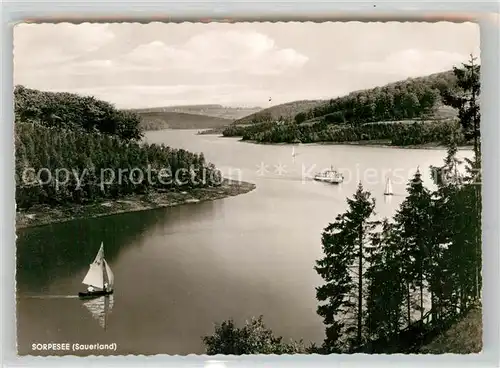 AK / Ansichtskarte Sorpesee Sauerland Fliegeraufnahme Kat. Sundern (Sauerland)