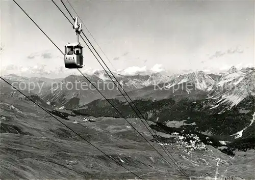 AK / Ansichtskarte Seilbahn Arosa Hoernli  Kat. Bahnen