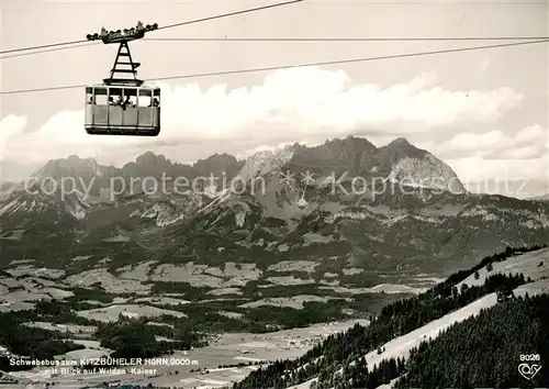 AK / Ansichtskarte Seilbahn Kitzbueheler Horn Wilder Kaiser  Kat. Bahnen