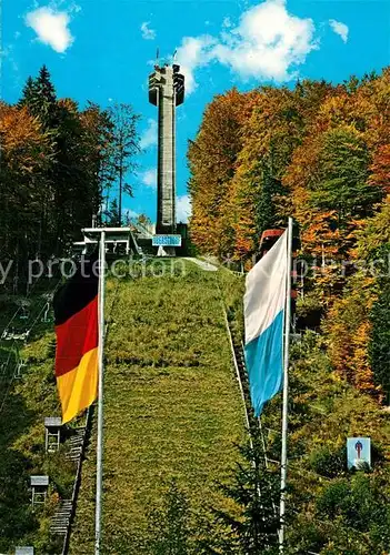 AK / Ansichtskarte Ski Flugschanze Heini Klopfer Oberstdorf Birgsautal  Kat. Sport