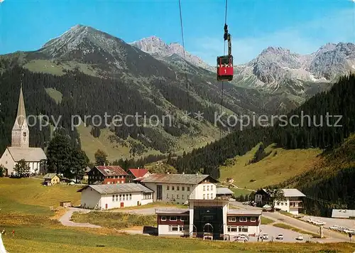 AK / Ansichtskarte Seilbahn Walmendingerhorn Mittelberg Kleines Walsertal Kat. Bahnen