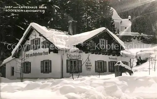 AK / Ansichtskarte Boeckstein Gast  Kaffeehaus Haas Kat. Bad Gastein