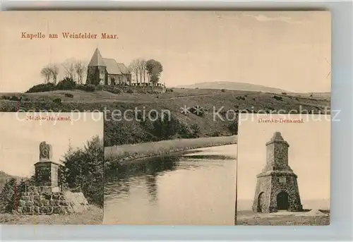 AK / Ansichtskarte Daun Eifel Dronke Denkmal Moltke Denkmal Weinfelder Maar Kat. Daun