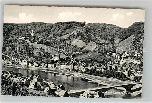 AK / Ansichtskarte Cochem Mosel Teilansicht Moselbruecke Burg Kat. Cochem