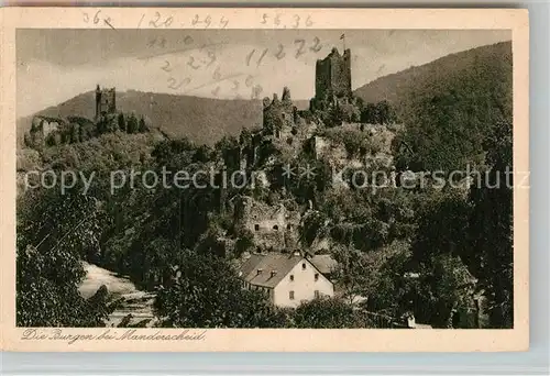 AK / Ansichtskarte Manderscheid Eifel Die Burgen Kat. Manderscheid