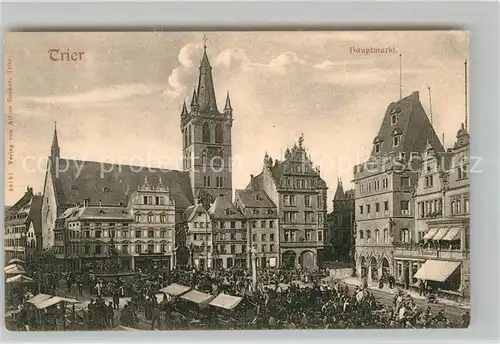 AK / Ansichtskarte Trier Hauptmarkt Kat. Trier