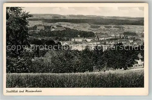 AK / Ansichtskarte Barmen Wuppertal Stadtblick und Missionshaus Kat. Wuppertal