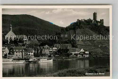 AK / Ansichtskarte Beilstein Mosel mit Burgruine Metternich Kat. Beilstein