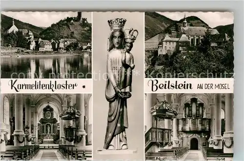 AK / Ansichtskarte Beilstein Mosel Karmelitenkloster Marienfigur Kircheninneres Kat. Beilstein