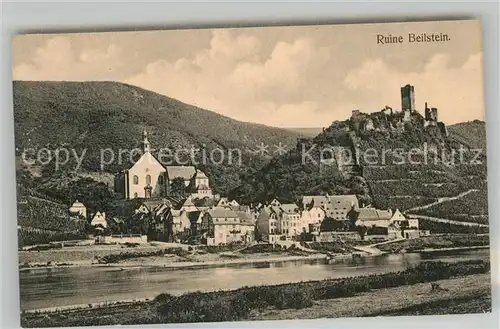 AK / Ansichtskarte Beilstein Mosel Ruine Beilstein mit Karmelitenkloster Kat. Beilstein