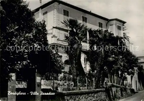 AK / Ansichtskarte Bordighera Villa Paradiso Kat. Bordighera